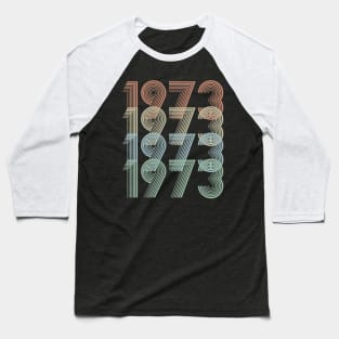 Vintage 1973 46th Birthday Gift idea Men Women Baseball T-Shirt